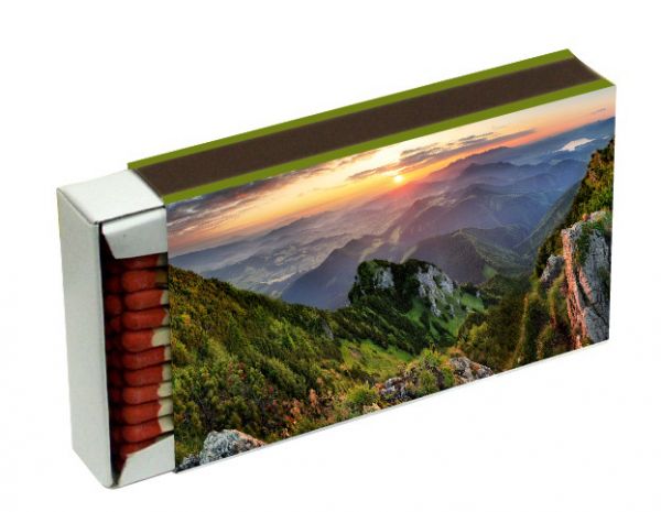 Longsticks CAMINO landscape Size: 110x65x20mm, approx. 50 matches/box