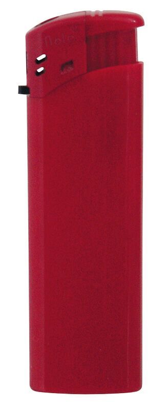Nola 1 PIEZO lighter red refillable body shiny red, cap red, pusher red