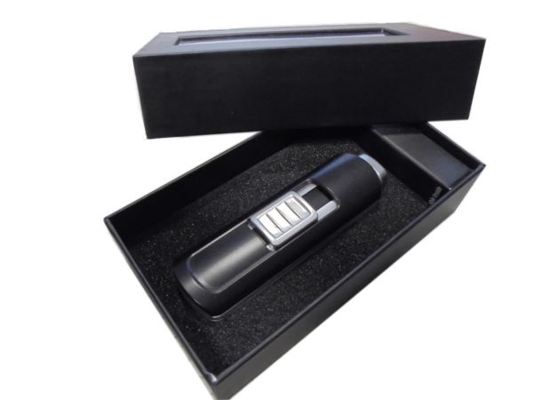Lichtbogenfeuerzeug NOLA 580, schwarz in Geschenkbox